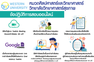 ข้อปฏิบัติการสอบออนไลน์ของนิสิต (หลักสูตรปกติ)