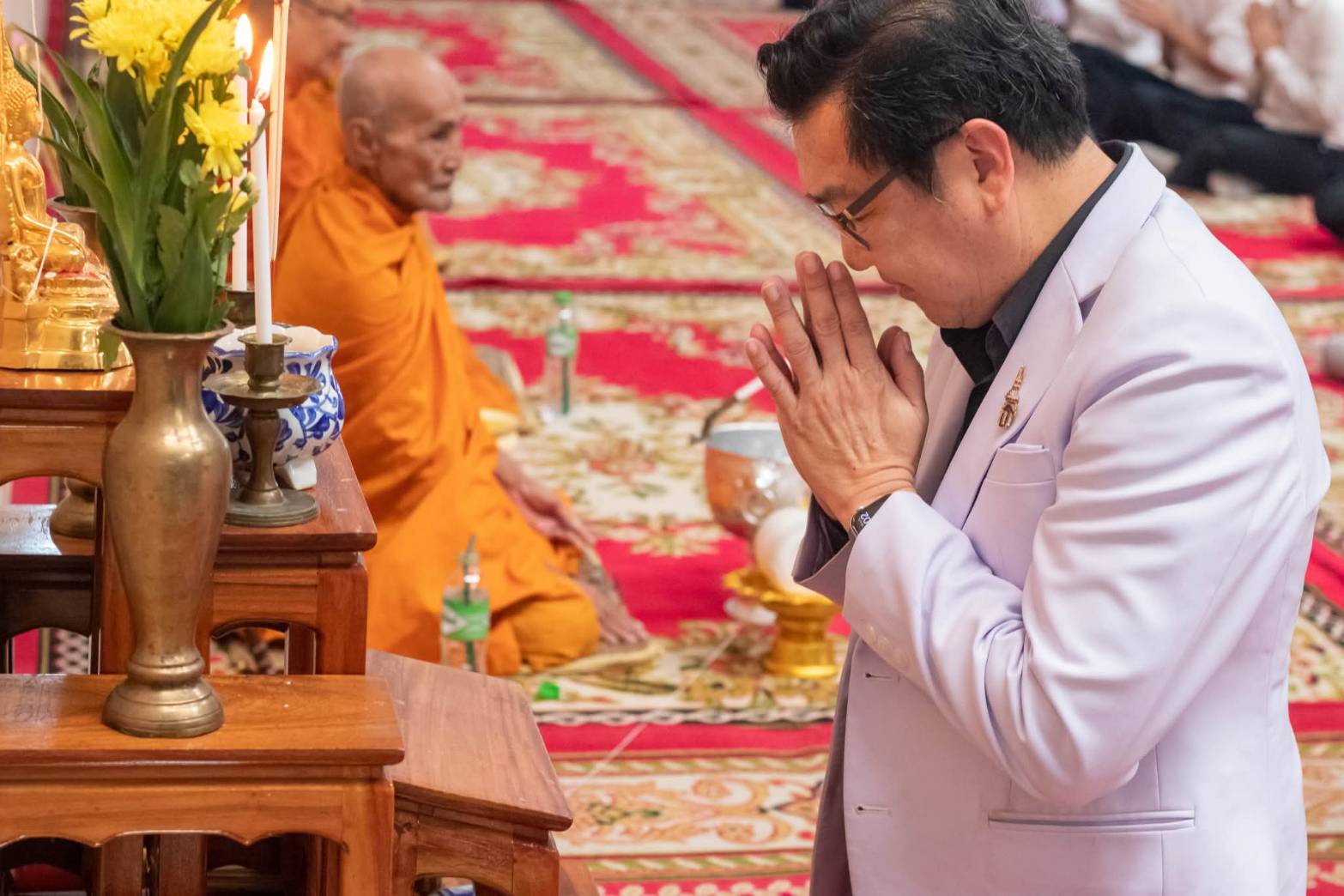 ภาพบรรยากาศงานพิธีทำบุญอาจารย์ใหญ่ ปีการศึกษา 2568