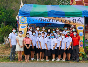 โครงการบริการวิชาการเวสเทิร์นรวมพลังสร้างสรรค์ป้องกันและส่งเสริมความรู้ให้ชุมชนด้วยวิถีชีวิตแบบใหม่ในสถานการณ์ COVID-19 ในงานสืบสานประเพณีวัฒนธรรมไทยทรงดำ วัดพรหมนิมิตร 27-29 เมษายน 2565