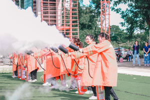 นักศึกษาสาขาอาชีวอนามัยและความปลอดภัย เข้าร่วมการอบรมฝึกซ้อมดับเพลิงและฝึกซ้อมอพยพหนีไฟ