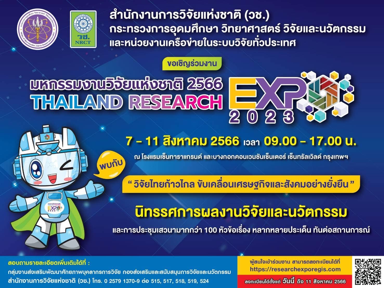 มหกรรมงานวิจัยแห่งชาติ 2566 (Thailand Research Expo 2023)