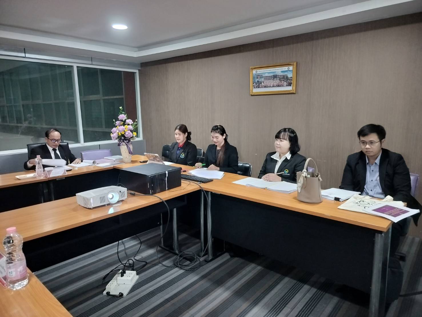 การสอบวิทยานิพนธ์/สารนิพนธ์  หลักสูตรศึกษาศาสตรมหาบัณฑิต สาขาวิชาการบริหารการศึกษา