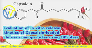 Evaluation of in vitro release kinetics of Capsaicin-loaded chitosan nanoparticles using DDSolver